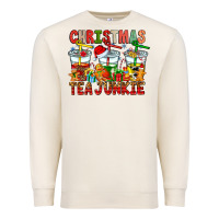 Sandshell Christmas tea junkie Premium Sweatshirt - CowhideDigitalArt