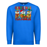 True Royal Christmas tea junkie Premium Sweatshirt - CowhideDigitalArt