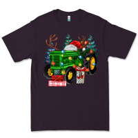 Plum farm tractor christmas Premium Tee - MaliasSmallBusiness