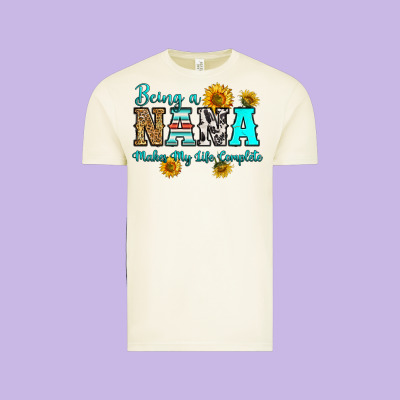 Being Nana Makes My Life Complete Vintage Tee Designed By Ranaportraitstore