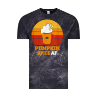 Cloud Black pumpkin spice af retro vintage background happy halloween Vintage Tee - longCreatives