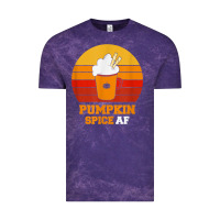 Cloud Purple pumpkin spice af retro vintage background happy halloween Vintage Tee - longCreatives
