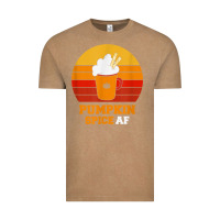 Vintage Coffee pumpkin spice af retro vintage background happy halloween Vintage Tee - longCreatives