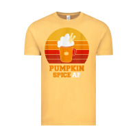 Vintage Mustard pumpkin spice af retro vintage background happy halloween Vintage Tee - longCreatives
