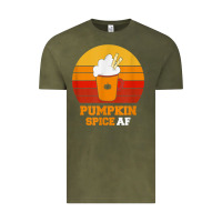 Vintage Olive pumpkin spice af retro vintage background happy halloween Vintage Tee - longCreatives