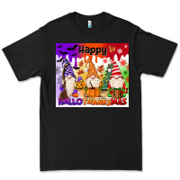 Black happy hallothanksmas gnomies Premium Tee - MaliasSmallBusiness
