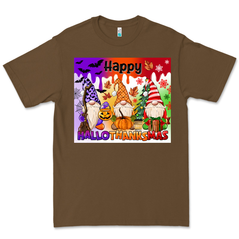Happy Hallothanksmas Gnomies Premium Tee by MaliasSmallBusiness | Teevron