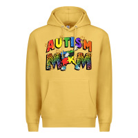 Antique Gold Autism mom Premium Hoodie - FaDigitalArtStudio