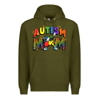 Army Green Autism mom Premium Hoodie - FaDigitalArtStudio