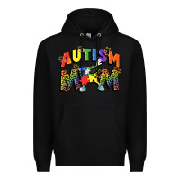 Black Autism mom Premium Hoodie - FaDigitalArtStudio