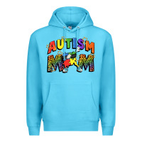 Ocean Blue Autism mom Premium Hoodie - FaDigitalArtStudio