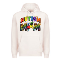 Pale Pink Autism mom Premium Hoodie - FaDigitalArtStudio