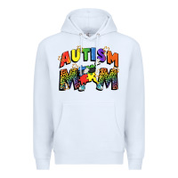 White Autism mom Premium Hoodie - FaDigitalArtStudio