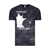 Cloud Black MN Minnesota Fishing T Gift for Fishermen and Anglers Vintage Tee - longCreatives