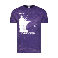Cloud Purple MN Minnesota Fishing T Gift for Fishermen and Anglers Vintage Tee - longCreatives