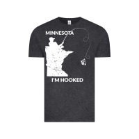 Vintage Black MN Minnesota Fishing T Gift for Fishermen and Anglers Vintage Tee - longCreatives