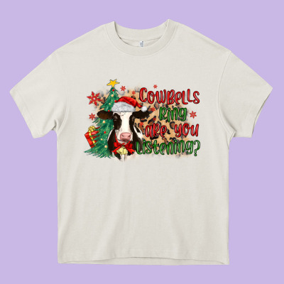 Cowbells Ring Are You Listening Heavy Core Tee Designed By Maliassmallbusiness