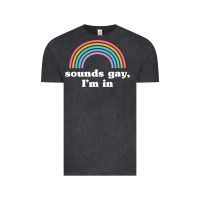 Vintage Black Sounds Gay, I'm In Vintage Tee - longCreatives