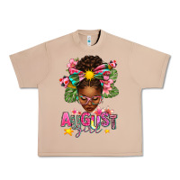 Burro August Girl Afro Woman Summer Urban Heavy Tee - texasbilliewilder