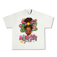Pistachio August Girl Afro Woman Summer Urban Heavy Tee - texasbilliewilder