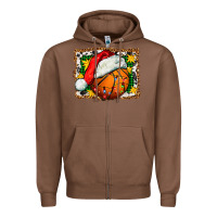 Chestnut basketball christmas Zipper Hoodie - FaDigitalArtStudio
