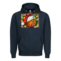 Navy basketball christmas Zipper Hoodie - FaDigitalArtStudio