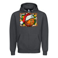 Smoke basketball christmas Zipper Hoodie - FaDigitalArtStudio