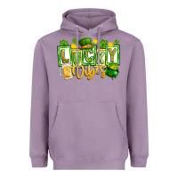 Lavender Lucky Vibes Heavyweight Hoodie - CowhideDigitalArt