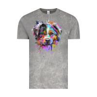 Cloud Rock Splash Art Australian Shepherd   Aussie Lover Gifts Vintage Tee - longCreatives