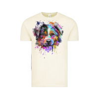Vintage Arctic Splash Art Australian Shepherd   Aussie Lover Gifts Vintage Tee - longCreatives