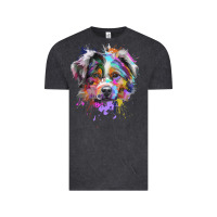 Splash Art Australian Shepherd   Aussie Lover Gifts Vintage Tee | Teevron