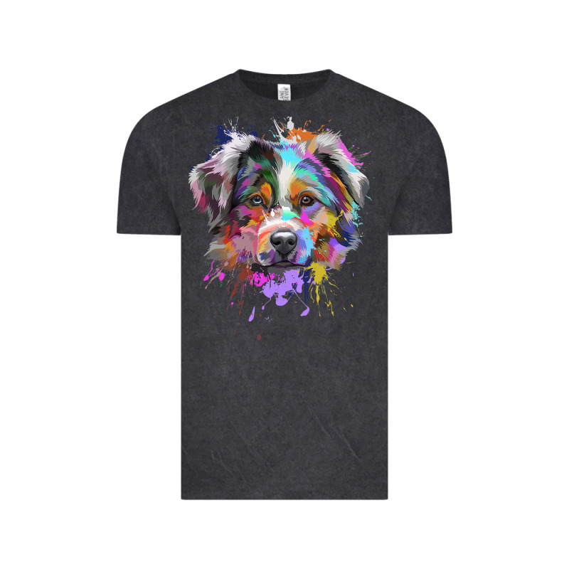 Splash Art Australian Shepherd   Aussie Lover Gifts Vintage Tee by longCreatives | Teevron