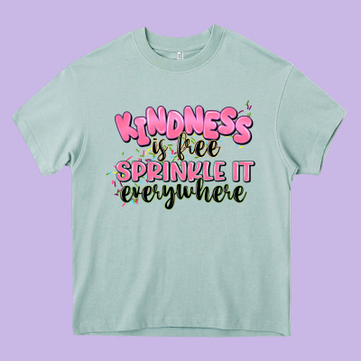 Kindness Is Free Sprinkle It Everywhere Heavy Core Tee Designed By Jahusdesignshop