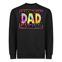 Black lgbtq tie dye dad Heavyweight Sweatshirt - OliviaCreatesArt