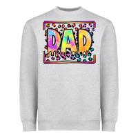 Heather Grey lgbtq tie dye dad Heavyweight Sweatshirt - OliviaCreatesArt