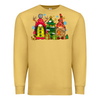 Antique Gold gnome Christmas Premium Sweatshirt - CowhideDigitalArt