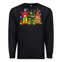 Black gnome Christmas Premium Sweatshirt - CowhideDigitalArt