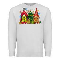 Dove Grey gnome Christmas Premium Sweatshirt - CowhideDigitalArt