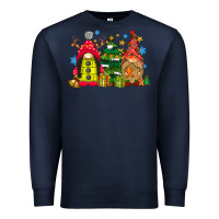 Navy gnome Christmas Premium Sweatshirt - CowhideDigitalArt
