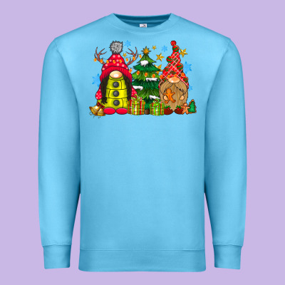 Gnome Christmas Premium Sweatshirt Designed By Cowhidedigitalart