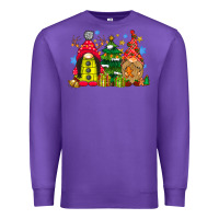 Purple gnome Christmas Premium Sweatshirt - CowhideDigitalArt