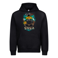 Black nona life messy bun Urban Hoodie - BarkalooDesign