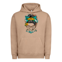 Pigment Burro nona life messy bun Urban Hoodie - BarkalooDesign