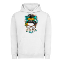 Pigment Lunar Rock nona life messy bun Urban Hoodie - BarkalooDesign