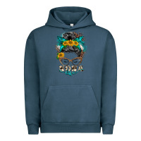 Pigment Midnight Navy nona life messy bun Urban Hoodie - BarkalooDesign