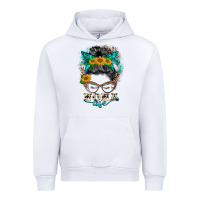 White nona life messy bun Urban Hoodie - BarkalooDesign