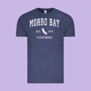 Morro Bay California Ca Vintage Athletic Sports Design Vintage Tee Designed By Longcreatives