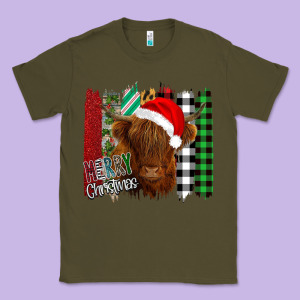 Merry Christmas Cow Classic Tee Designed By Bettercallsaul