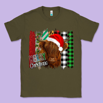 Merry Christmas Cow Classic Tee Designed By Bettercallsaul