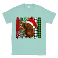 Seafoam Merry Christmas Cow Classic Tee - Bettercallsaul